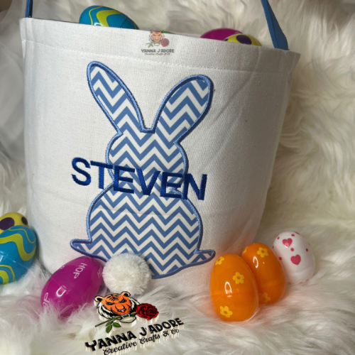 Custom Embroidered Easter Basket